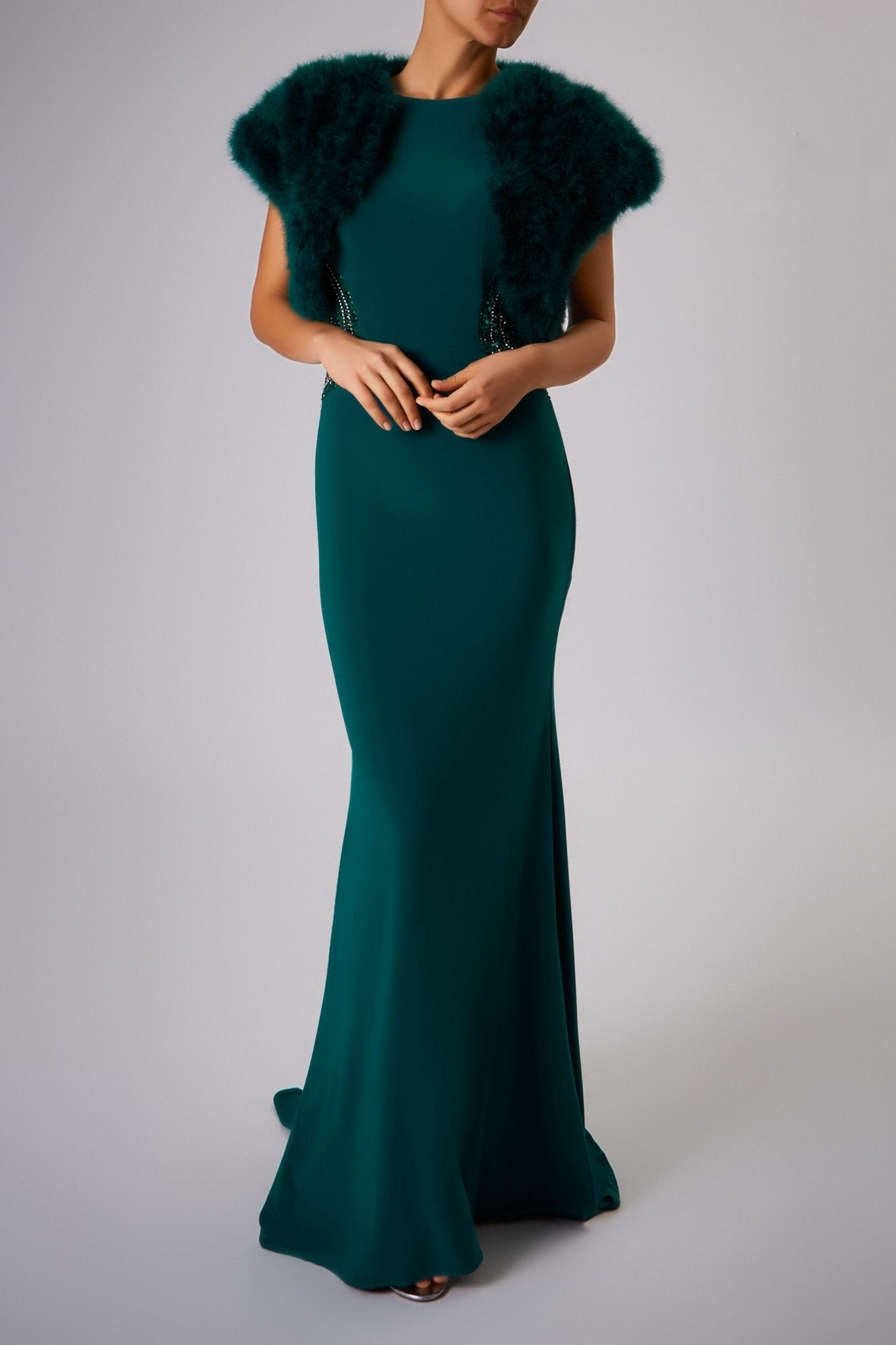 Forest green shrug store