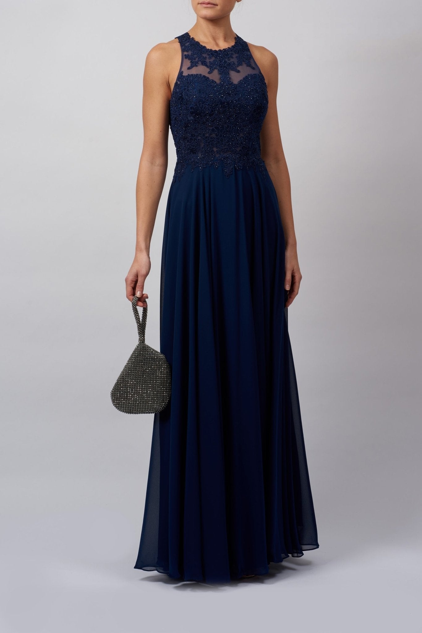 Nouveau Lace Navy Dress